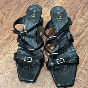 Mani Atelier black heels. Size 37. Lightly worn